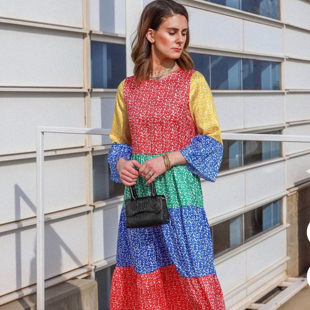 TWISTED WUNDER Midaxi Smock Dress